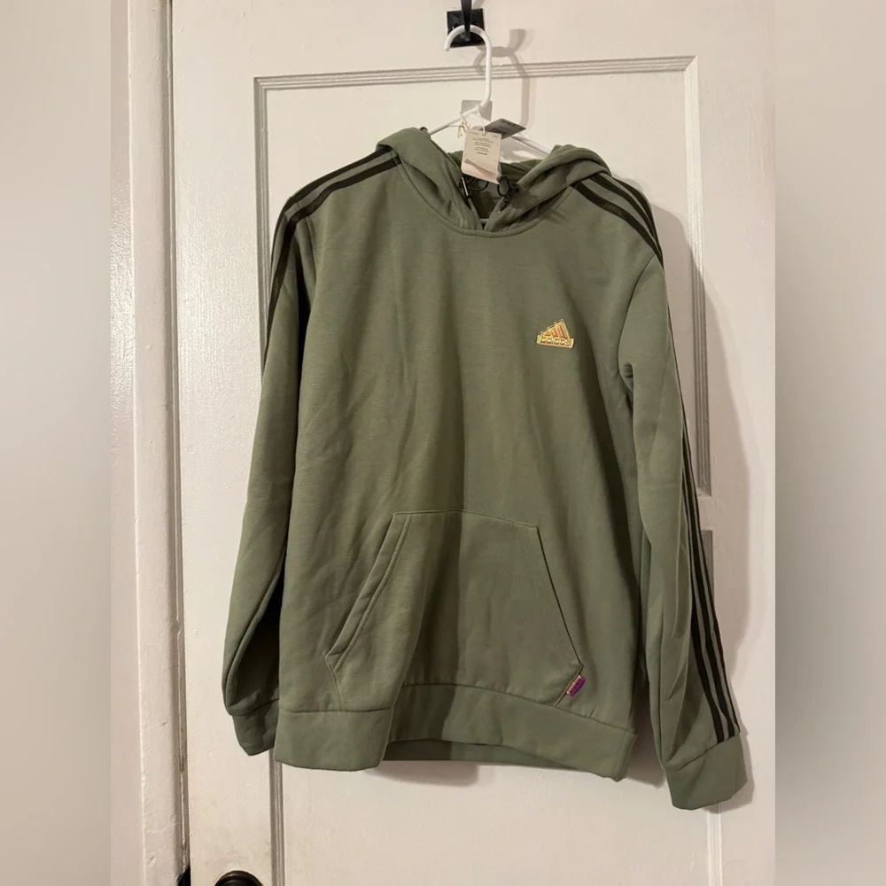 Adidas Men Green Hoodie Sz Small retail $65